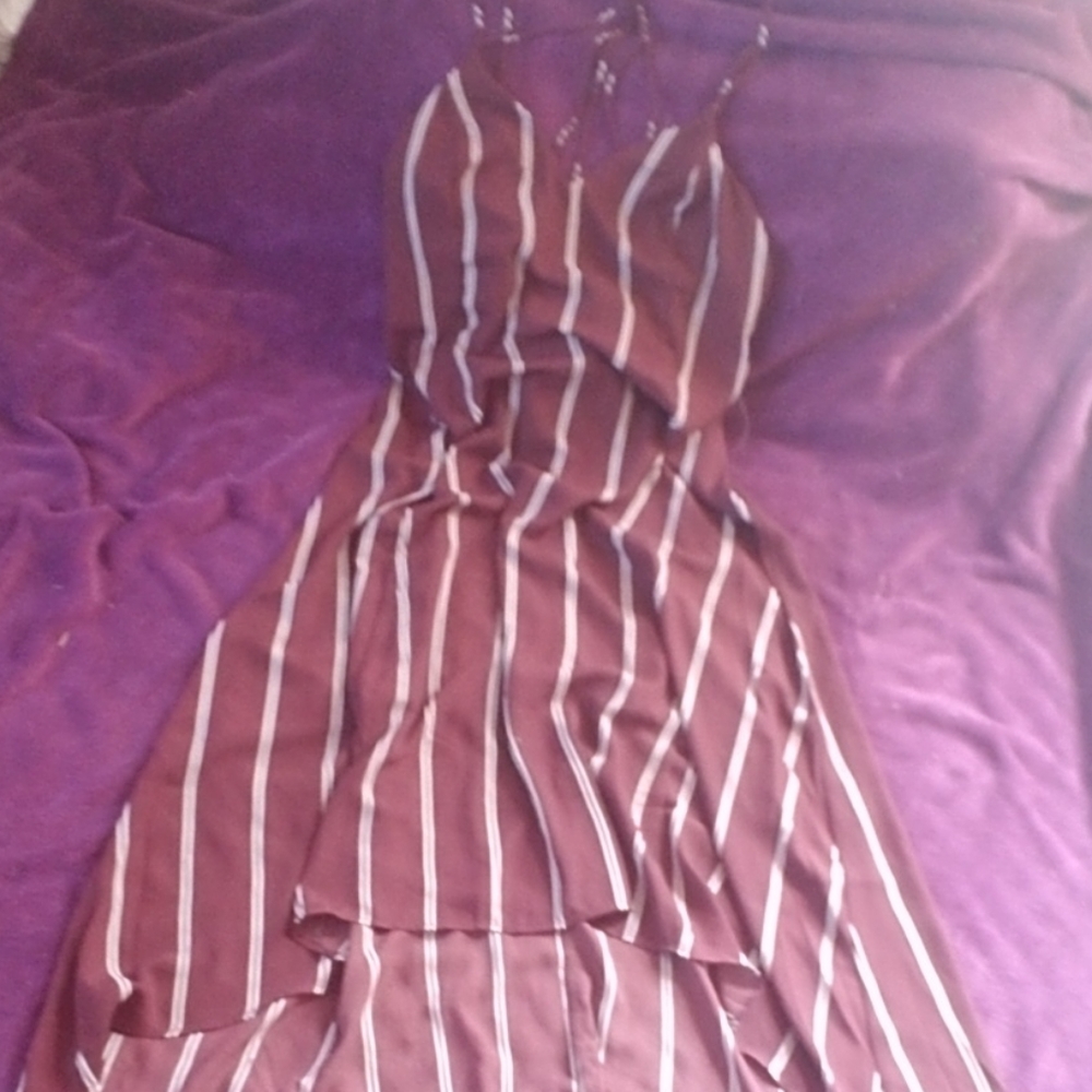 Maroon knee length dress